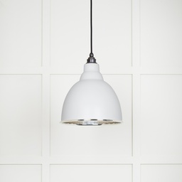 [49511F] Hammered Nickel Brindley Pendant in Flock - 49511F