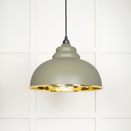 [49522TU] Smooth Brass Harborne Pendant in Tump - 49522TU