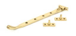 [33750] Polished Brass 10" Peardrop Stay - 33750