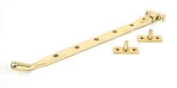 [33751] Polished Brass 12&quot; Peardrop Stay - 33751
