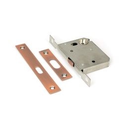 [50664] Polished Bronze 50mm Sliding Door Lock - 50664