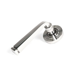 [50079] Polished Marine SS (316) Avon Round Lever on Rose Set (Beehive) - Unsprung - 50079