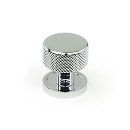 [46818] Polished Chrome Brompton Cabinet Knob - 25mm (Plain) - 46818
