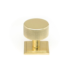 [46836] Polished Brass Brompton Cabinet Knob - 32mm (Square) - 46836