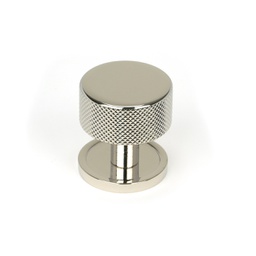 [46862] Polished Nickel Brompton Cabinet Knob - 32mm (Plain) - 46862