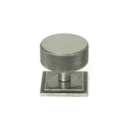 [47091] Pewter Brompton Cabinet Knob - 38mm (Square) - 47091