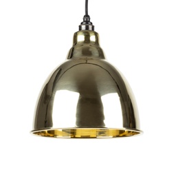 [49518] Smooth Brass Brindley Pendant - 49518