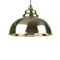[49521] Hammered Brass Harborne Pendant - 49521