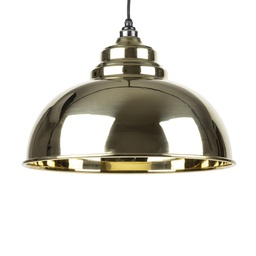 [49522] Smooth Brass Harborne Pendant - 49522