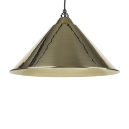 [49523] Hammered Brass Hockley Pendant - 49523