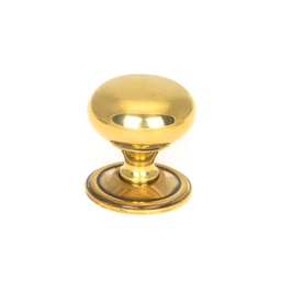 [46724] Aged Brass Mushroom Cabinet Knob 38mm - 46724