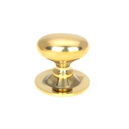 [46725] Aged Brass Oval Cabinet Knob 33mm - 46725