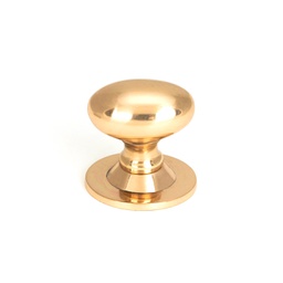 [46728] Polished Bronze Oval Cabinet Knob 40mm - 46728