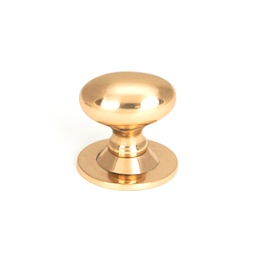 [46728] Polished Bronze Oval Cabinet Knob 40mm - 46728