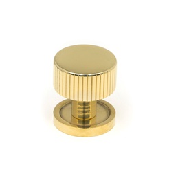 [50361] Polished Brass Judd Cabinet Knob - 25mm (Plain) - 50361