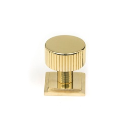 [50363] Polished Brass Judd Cabinet Knob - 25mm (Square) - 50363