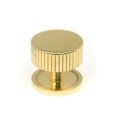 [50367] Polished Brass Judd Cabinet Knob - 38mm (Plain) - 50367