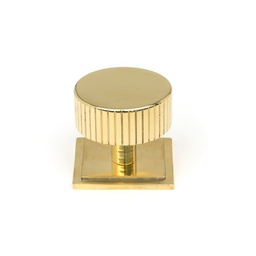 [50369] Polished Brass Judd Cabinet Knob - 38mm (Square) - 50369