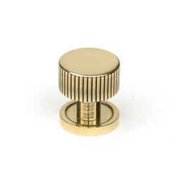 [50377] Aged Brass Judd Cabinet Knob - 25mm (Plain) - 50377