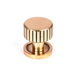 [50472] Polished Bronze Judd Cabinet Knob - 25mm (Plain) - 50472