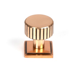 [50474] Polished Bronze Judd Cabinet Knob - 25mm (Square) - 50474