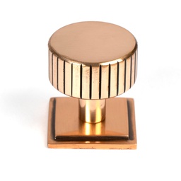 [50477] Polished Bronze Judd Cabinet Knob - 32mm (Square) - 50477
