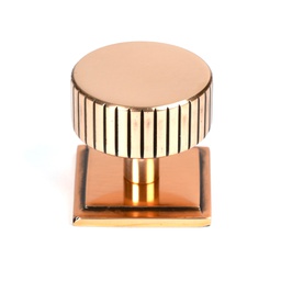 [50480] Polished Bronze Judd Cabinet Knob - 38mm (Square) - 50480