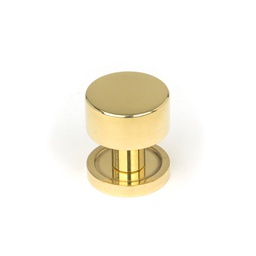 [50292] Polished Brass Kelso Cabinet Knob - 25mm (Plain) - 50292