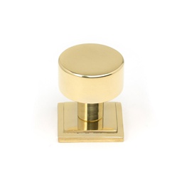 [50294] Polished Brass Kelso Cabinet Knob - 25mm (Square) - 50294