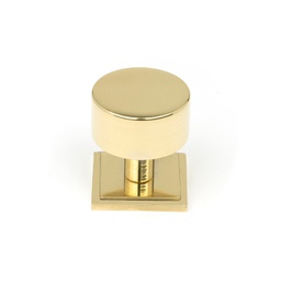[50297] Polished Brass Kelso Cabinet Knob - 32mm (Square) - 50297