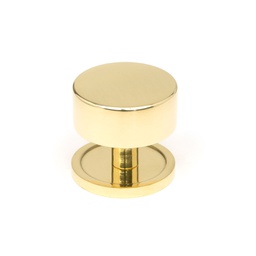 [50298] Polished Brass Kelso Cabinet Knob - 38mm (Plain) - 50298