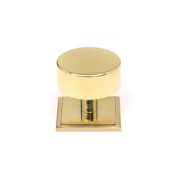 [50300] Polished Brass Kelso Cabinet Knob - 38mm (Square) - 50300