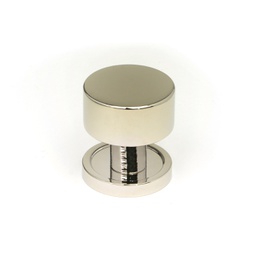 [50313] Polished Nickel Kelso Cabinet Knob - 25mm (Plain) - 50313