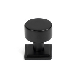 [50339] Matt Black Kelso Cabinet Knob - 25mm (Square) - 50339