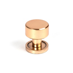 [50460] Polished Bronze Kelso Cabinet Knob - 25mm (Plain) - 50460