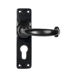 [46573] Black Lever Euro Lock Set - 46573