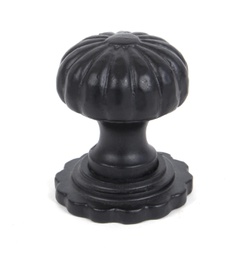 [83509] Black Flower Cabinet Knob - Large - 83509