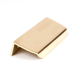 [50678] Polished Brass 100mm Moore Edge Pull - 50678