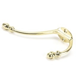 [83525] Polished Brass 6 1/2&quot; Hat &amp; Coat Hook - 83525