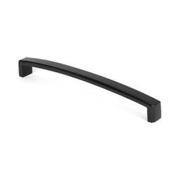 [48355] Black 9&quot; Ribbed Pull Handle - 48355
