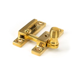 [45992] Polished Brass Beehive Quadrant Fastener - Narrow - 45992
