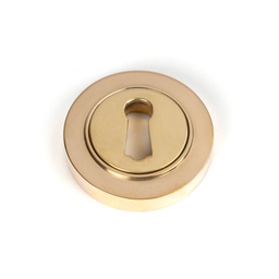 [50746] Polished Brass Round Escutcheon (Plain) - 50746