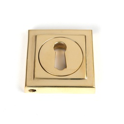[50749] Polished Brass Round Escutcheon (Square) - 50749