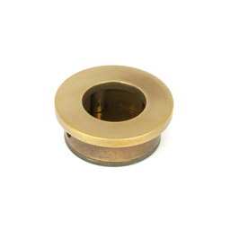 [48333] Aged Brass 34mm Round Finger Edge Pull