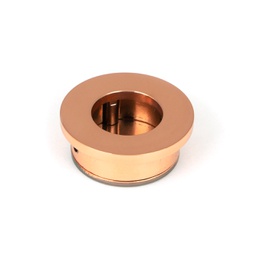 [50151] Polished Bronze 34mm Round Finger Edge Pull - 50151