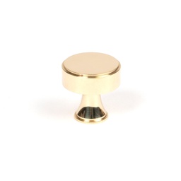 [50484] Polished Brass Scully Cabinet Knob - 25mm - 50484