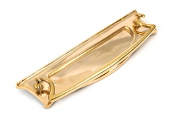 [83545] Polished Brass Art Deco Letter Plate - 83545