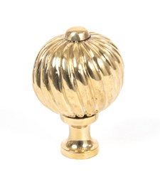 [83551] Polished Brass Spiral Cabinet Knob - Medium - 83551