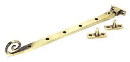 [83569] Aged Brass 12" Monkeytail Stay - 83569