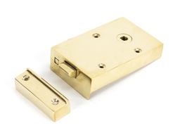 [83571] Polished Brass Right Hand Bathroom Latch - 83571